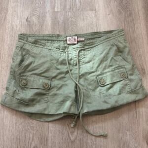 Vintage juicy couture green mini shorts